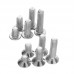 720pcs Stainless Steel M3 Button Flat Socket Head Screws Set Hex Socket Cap Screw Bolt