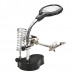 Universal Soldering Holder Stand For Welding Reading With Magnifier LED